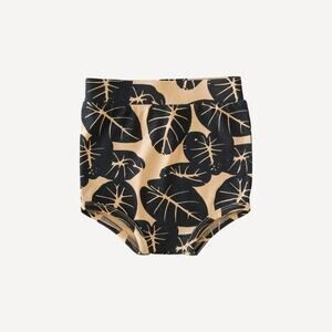 Kate Quinn Retro Bloomer Black Taro Leaf Size 6-12 Months Bamboo